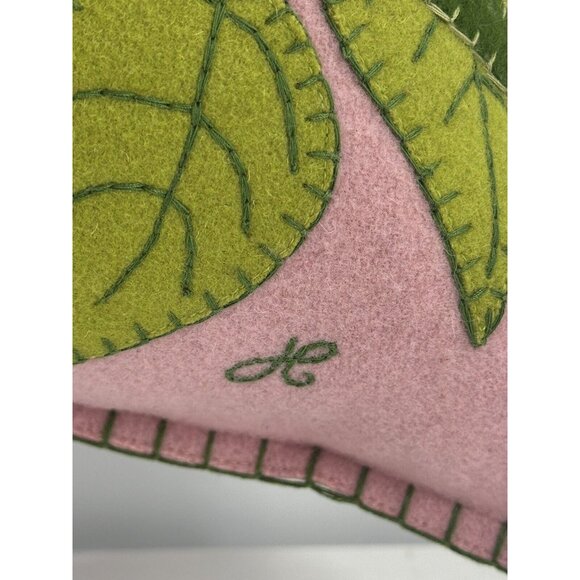 Jan Constantine England 100% Wool Thrown Pillow Feathers Filled Tropical Monkey - Picture 5 of 11